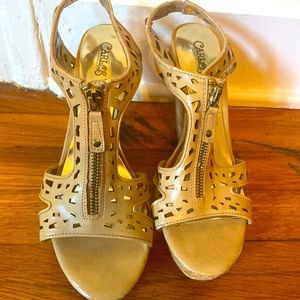 Barely worn Carlos Santana wedge sandals